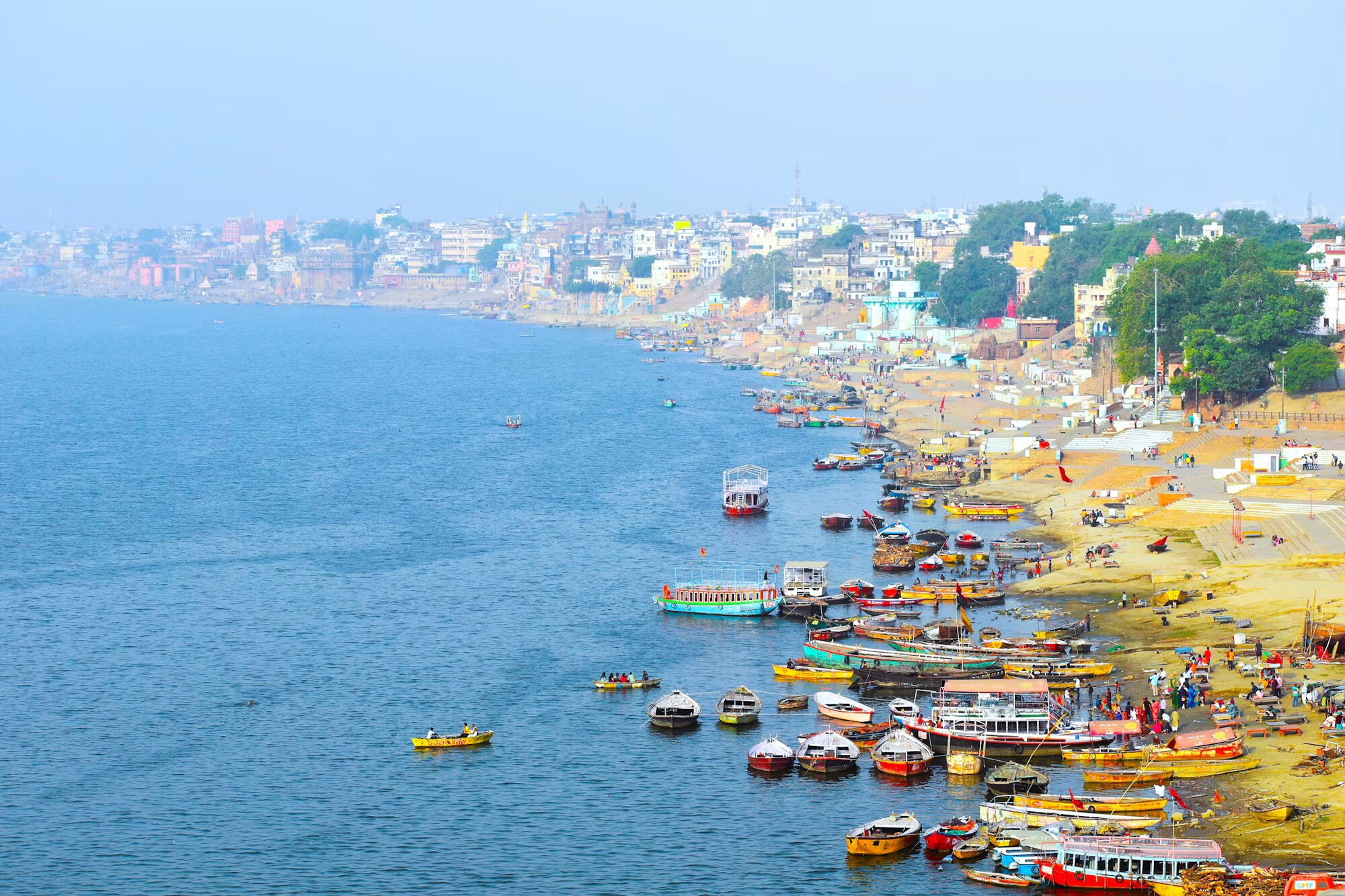 Ghats of Varanasi on the River Ganga (city photograph)