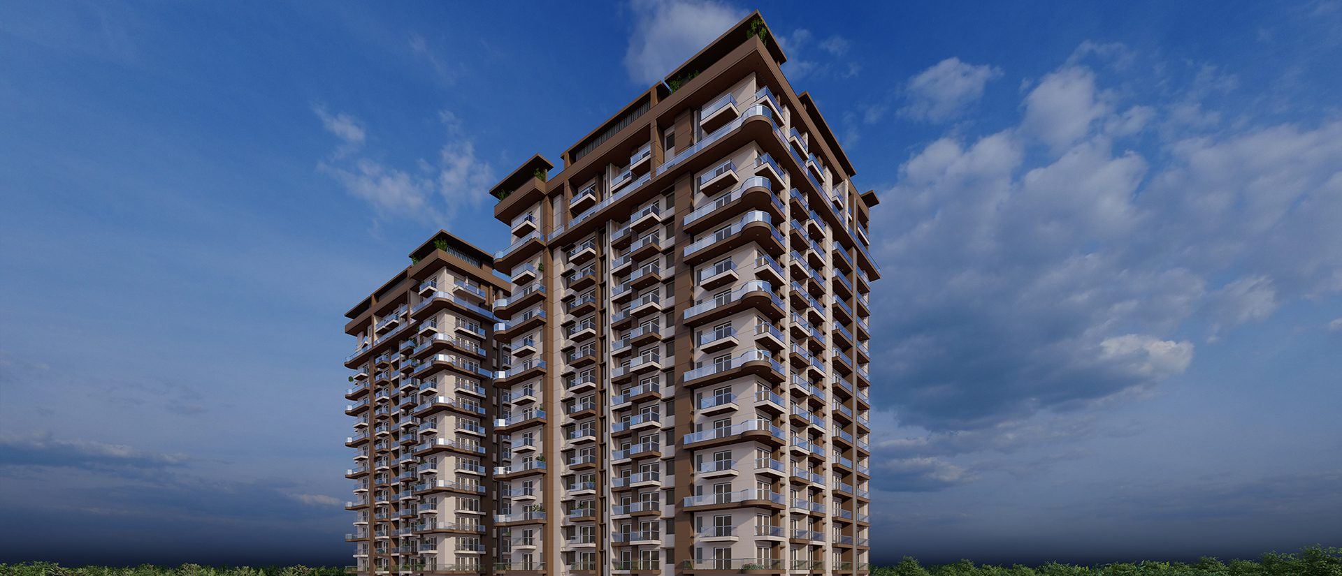 Sri Krishna Vilas towers, artist's impression