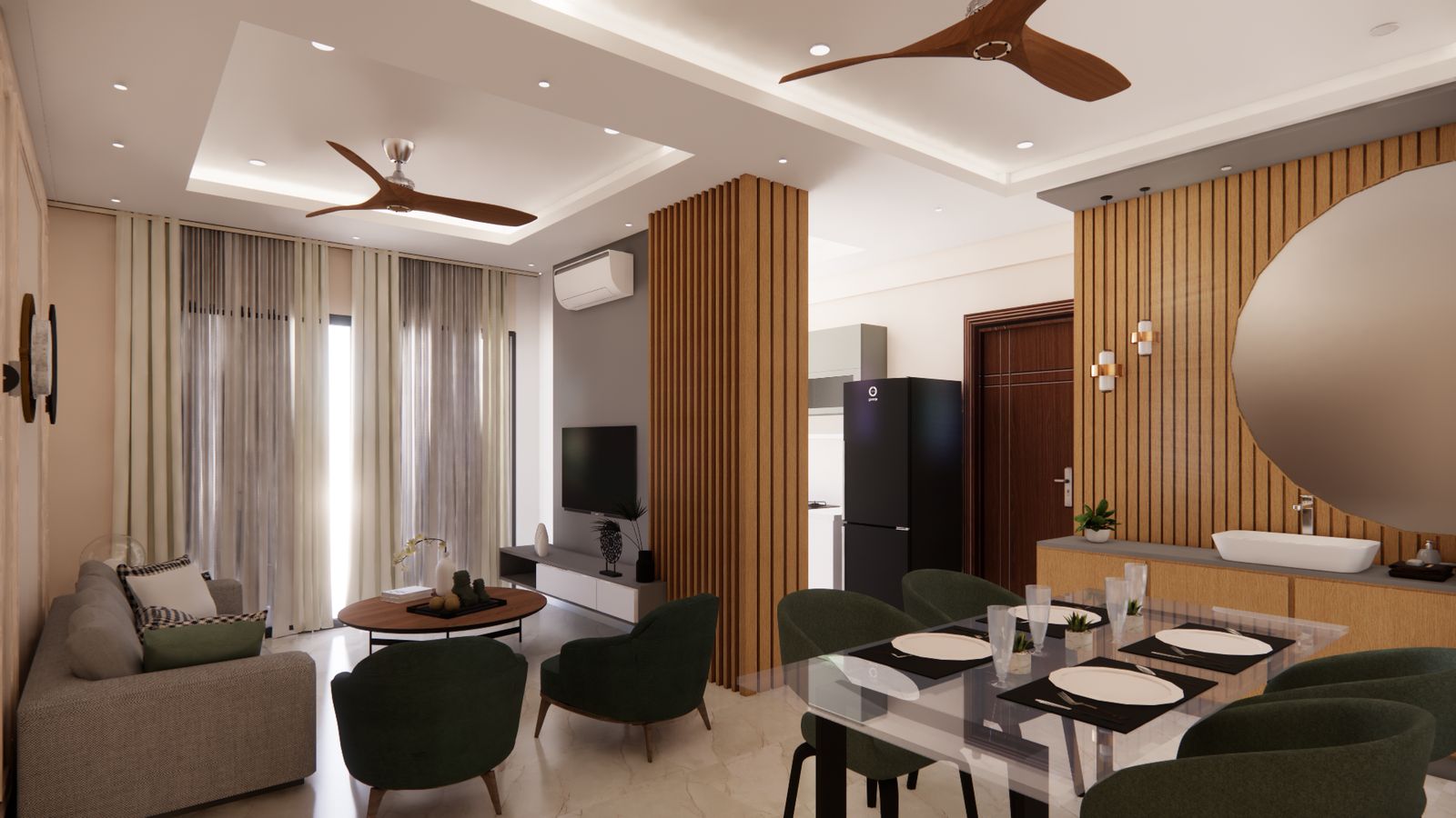 Interior — Artist's impression of Sri Krishna Vilas, Varanasi