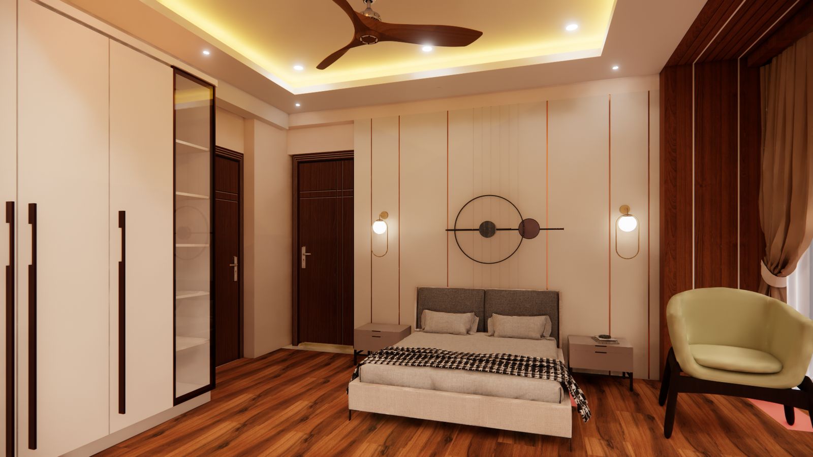 Interior — Artist's impression of Sri Krishna Vilas, Varanasi