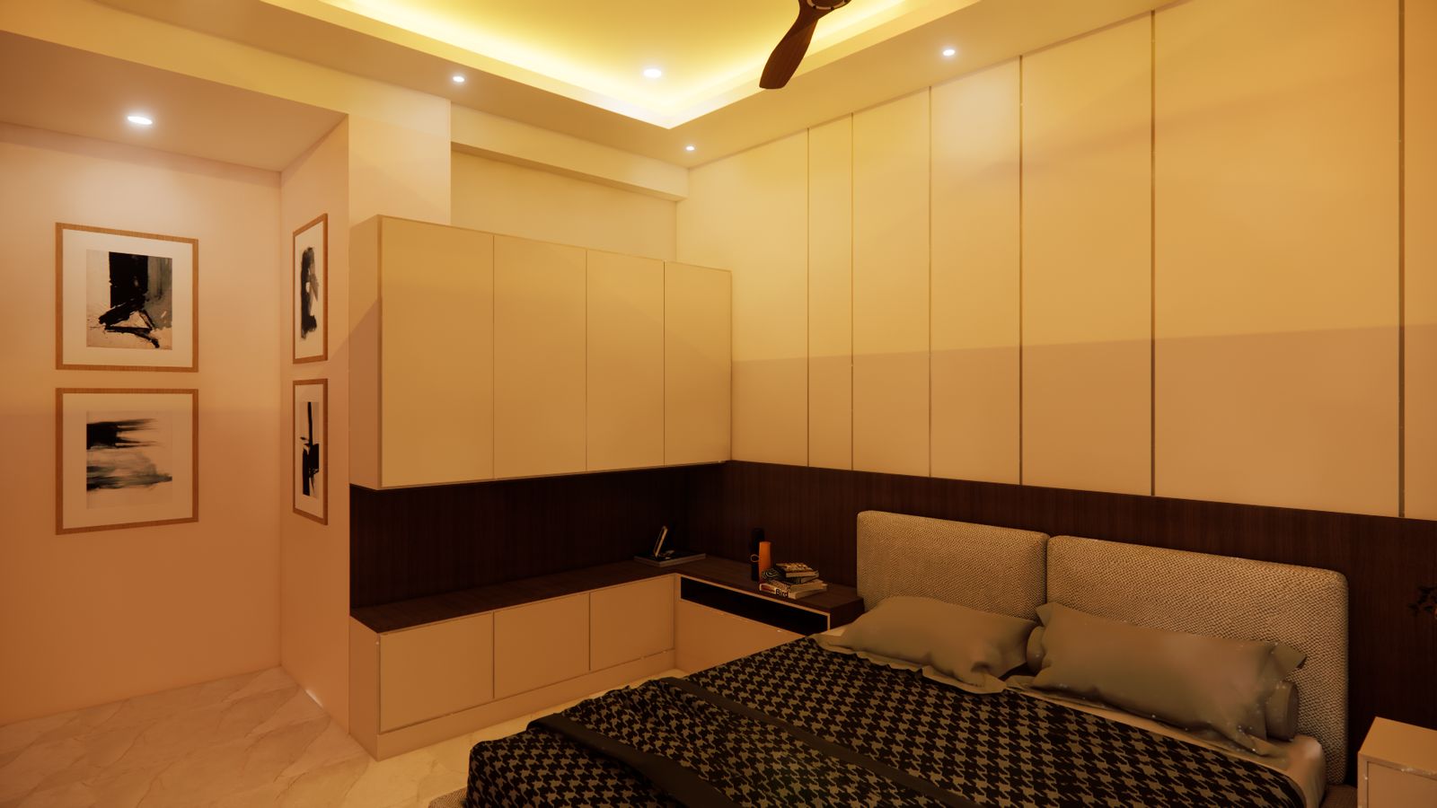 Interior — Artist's impression of Sri Krishna Vilas, Varanasi