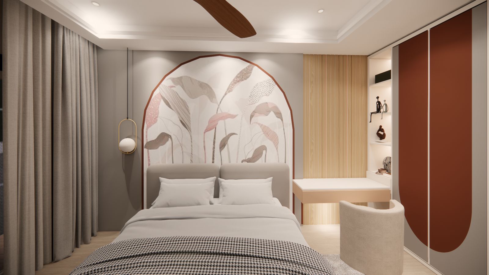 Interior — Artist's impression of Sri Krishna Vilas, Varanasi