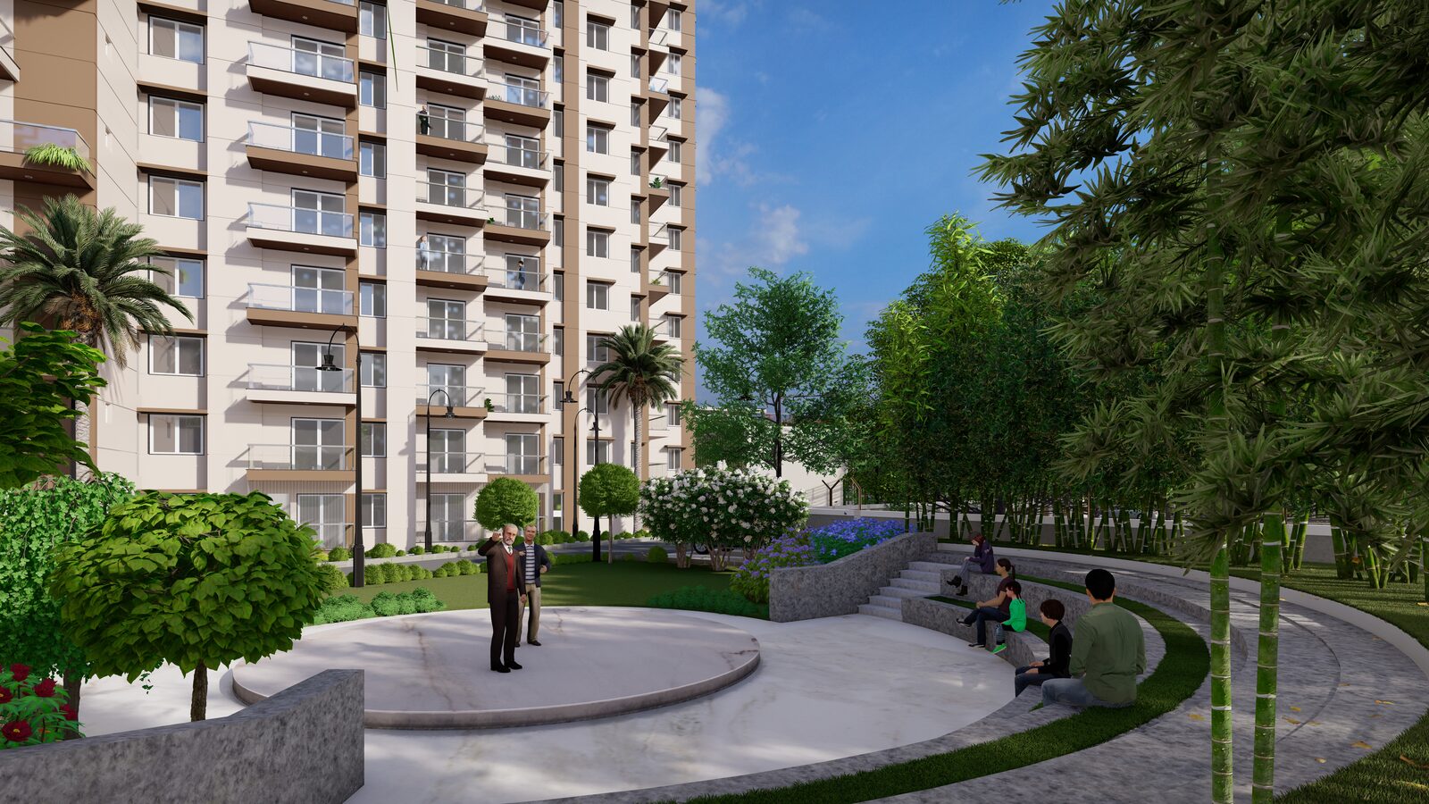 Open-air theatre — Artist's impression of Sri Krishna Vilas, Varanasi